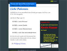 Tablet Screenshot of praxis-wschmitz.de